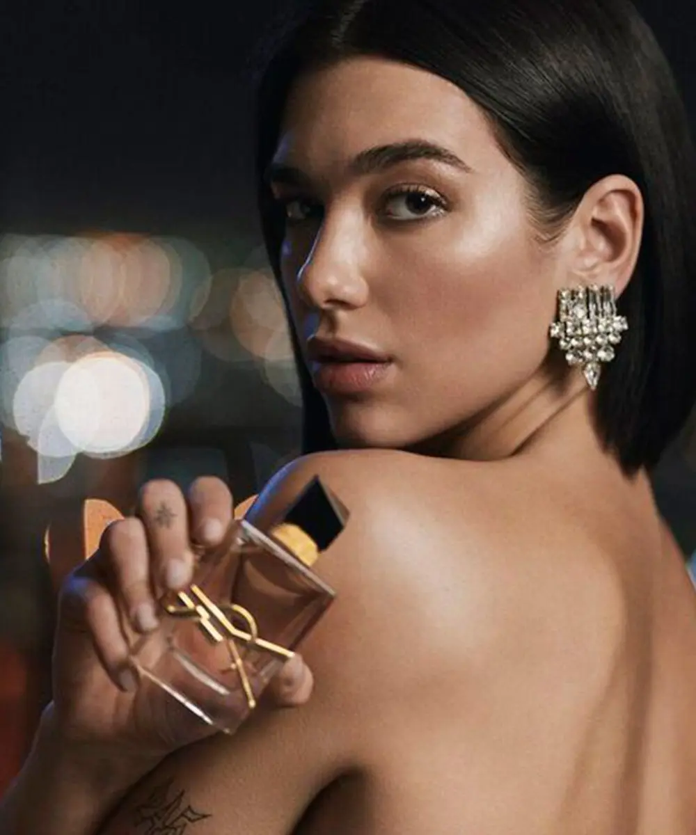 Composição decorativa de perfume premium